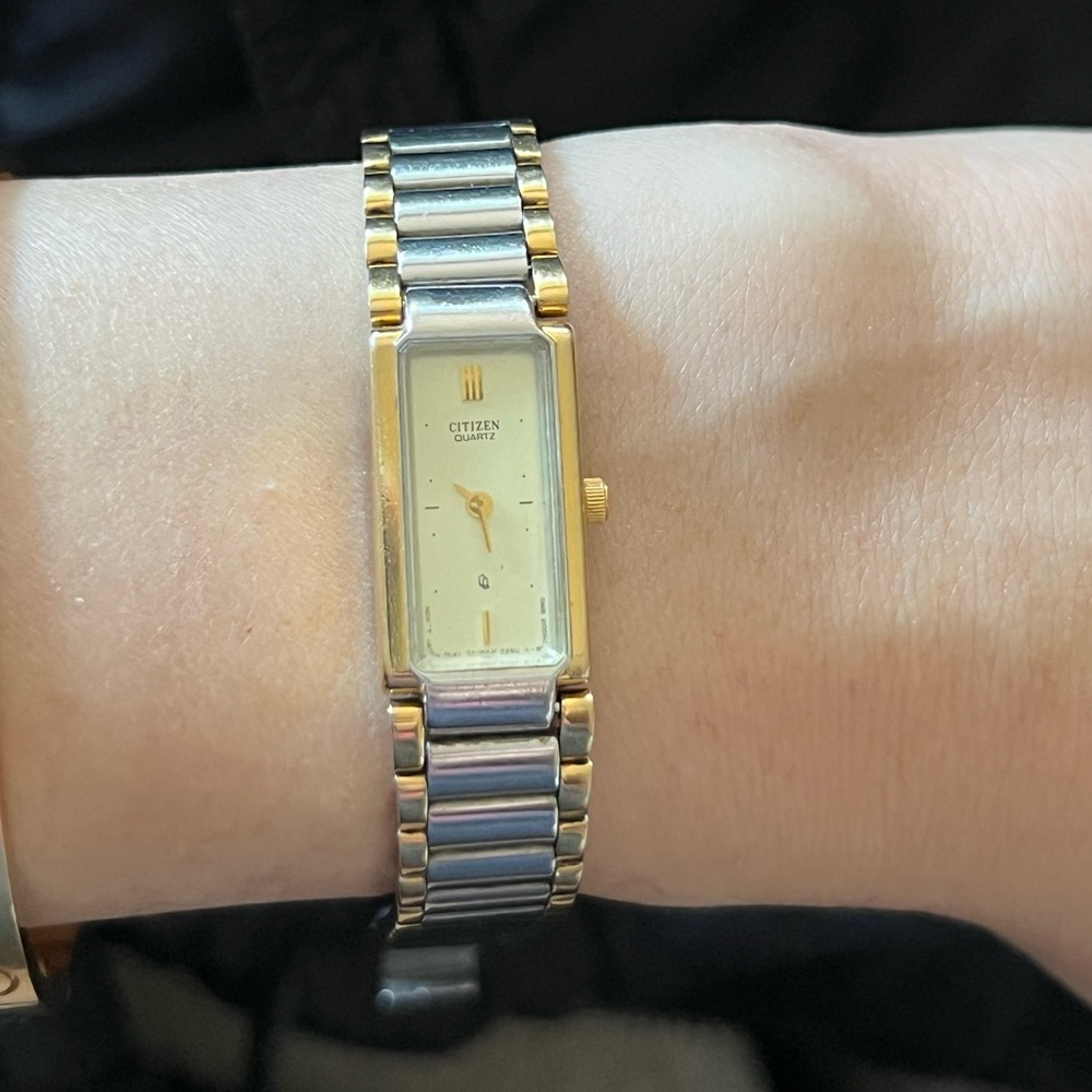 CITIZEN VINTAGE TWO TONE WOMENS WATCH 12mm 2250-S04581 SMW